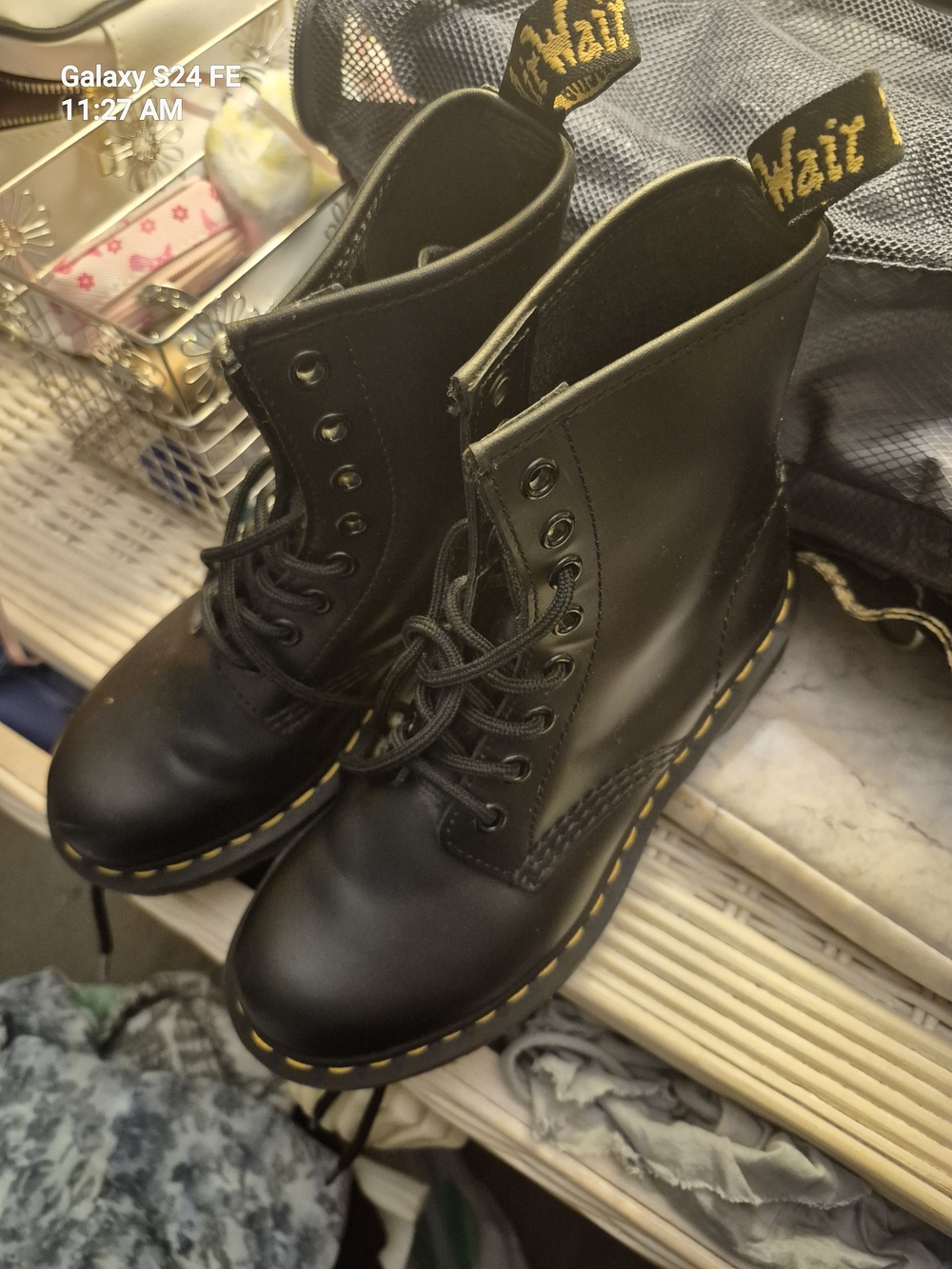 Dr. Martens Black Lace-Up Women's Boots